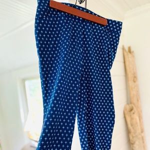 NWT Chico’s Dress Pants / Slacks Navy Blue pattern Sz 1 - Medium or Sz. 8-10/12.